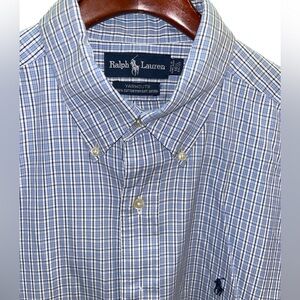 Ralph Lauren Blue Plaid Men's Shirt